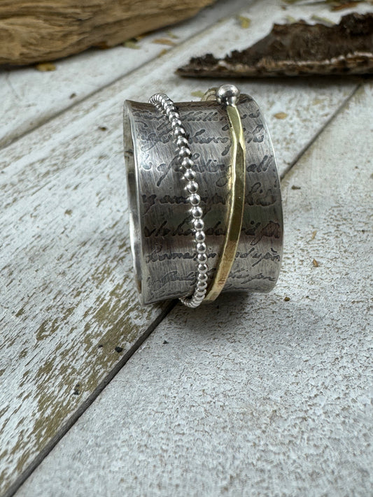 Port Wine Spinner Ring