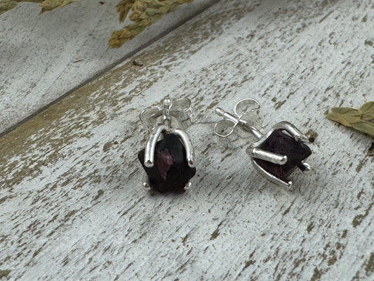 Earth Studs - Spinel