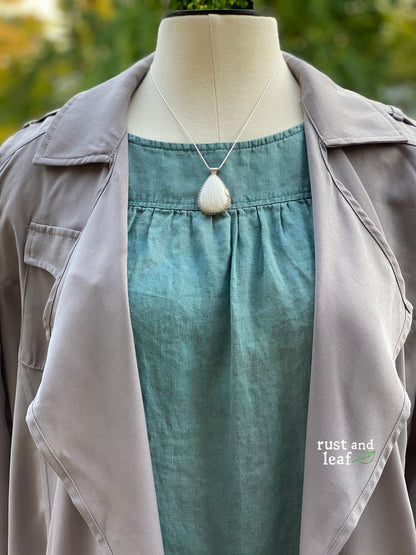 Scolecite Teardrop Pendant